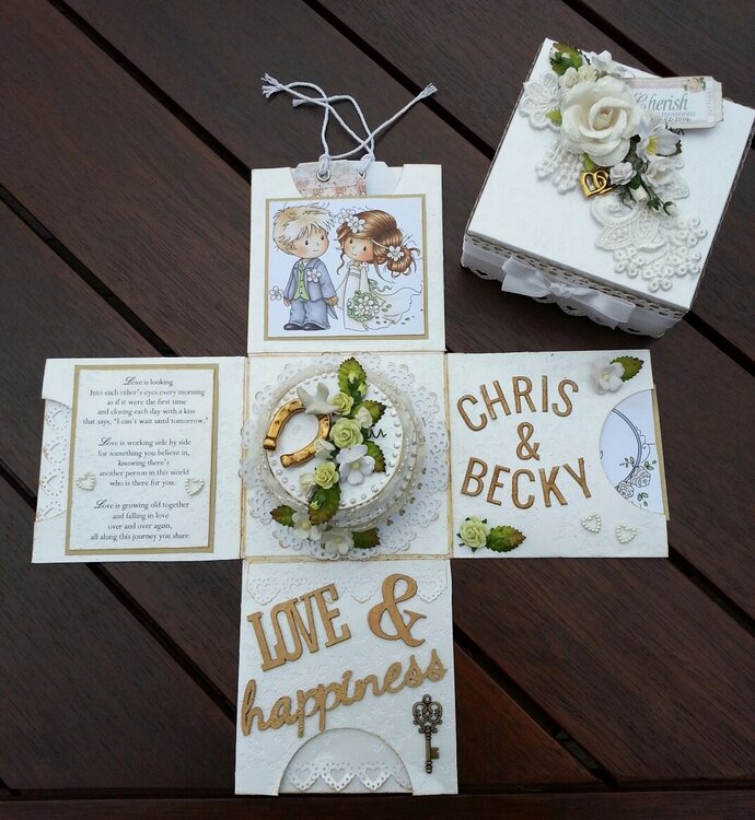 Exploding box Wedding Card