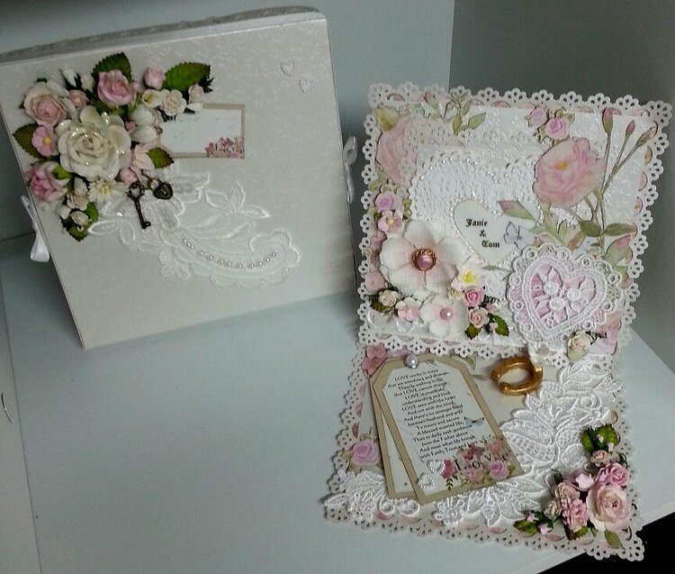 Wedding Easel card and box