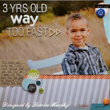 3 yrs old way too fast >>