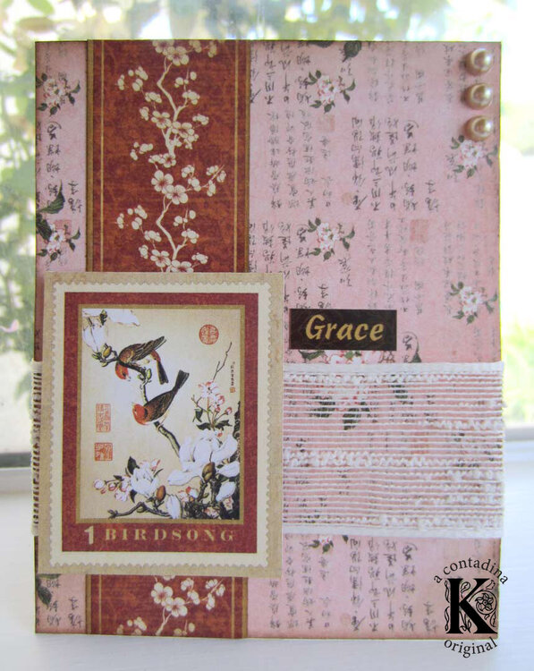 Graphic 45 &quot;Birdsong&quot; Grace Card