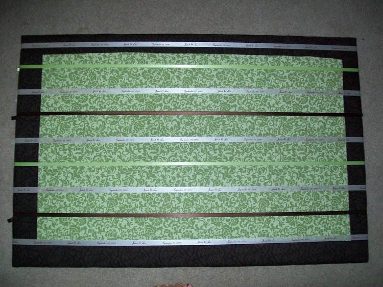 wedding place-setting board
