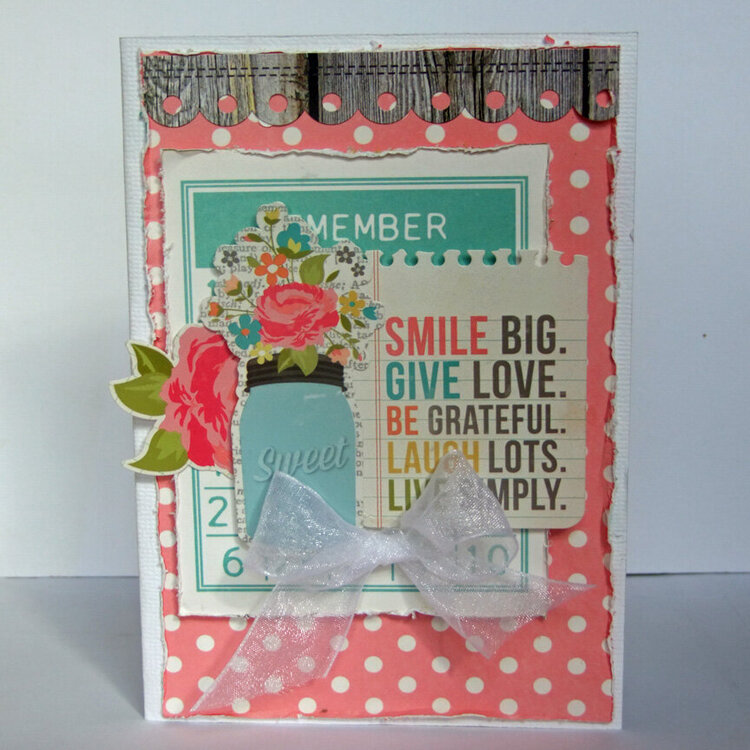 **My Creative Scrapbook ** Smile card