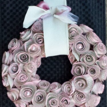 Rose Rolled Wreath