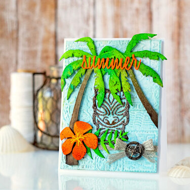 Summer Tiki with Tim Holtz Products