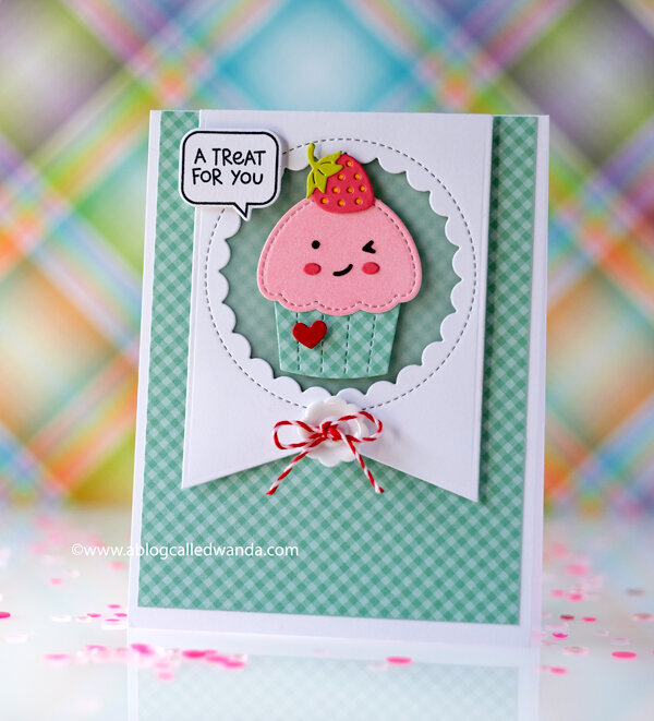 Cupcake Cutie Card with Lawn Fawn!