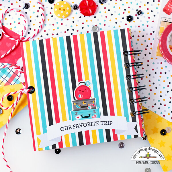Travel Mini Scrapbook with Doodlebug Papers!