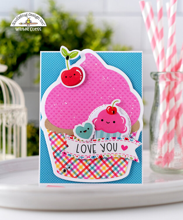 Cute Cupcake Valentines with Doodlebug!