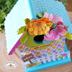 Spring Birdhouse with Doodlebug Fairy Garden Collection!