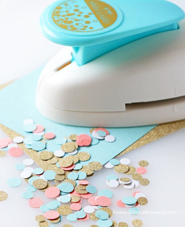 Make your own confetti for shaker cards!!