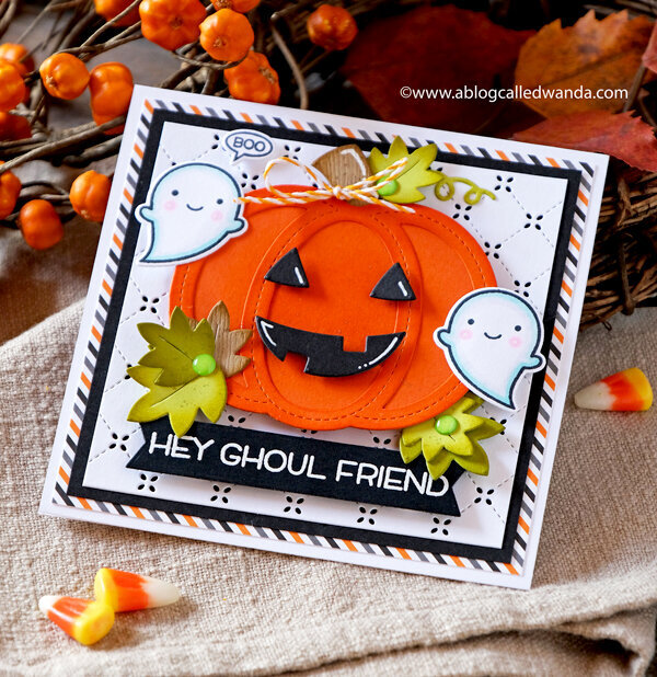 Hey Ghoulfriend! Halloween Card with Lawn Fawn Supplies!