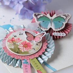 Pretty Package Rosettes with simple Stories