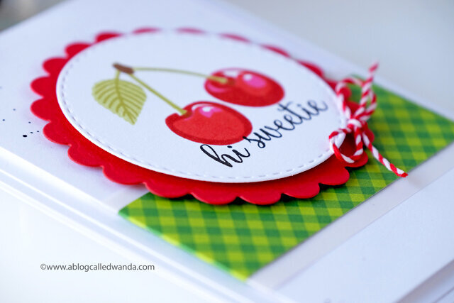 Hi Sweetie! Cheery Cherry Card!