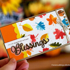 Fall Blessings slimline card