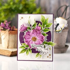 Wishing you all the best - pretty purple florals!