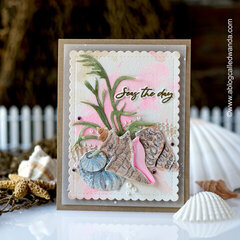 Watercolor Seashells Card