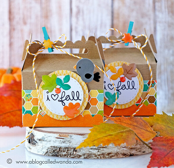 Fall Treat Boxes with Lawn Fawn and Doodlebug