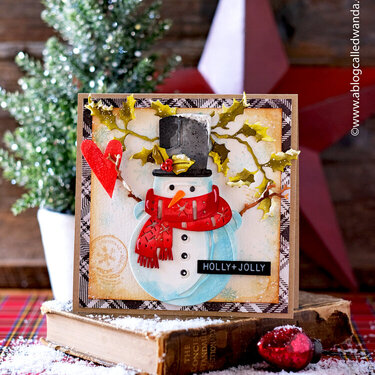 Holly Jolly Snowman Card