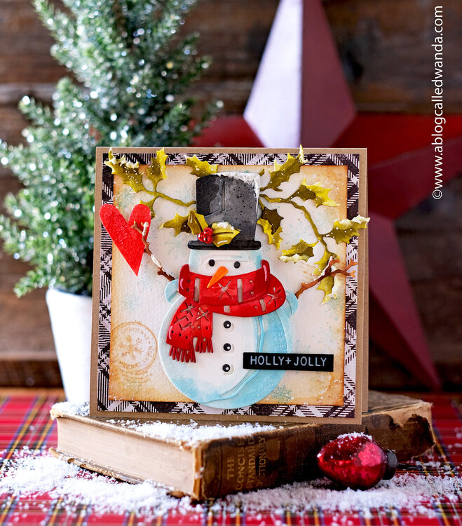 Holly Jolly Snowman Card