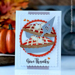 Give Thanks Thanksgiving Card with Spellbinders!