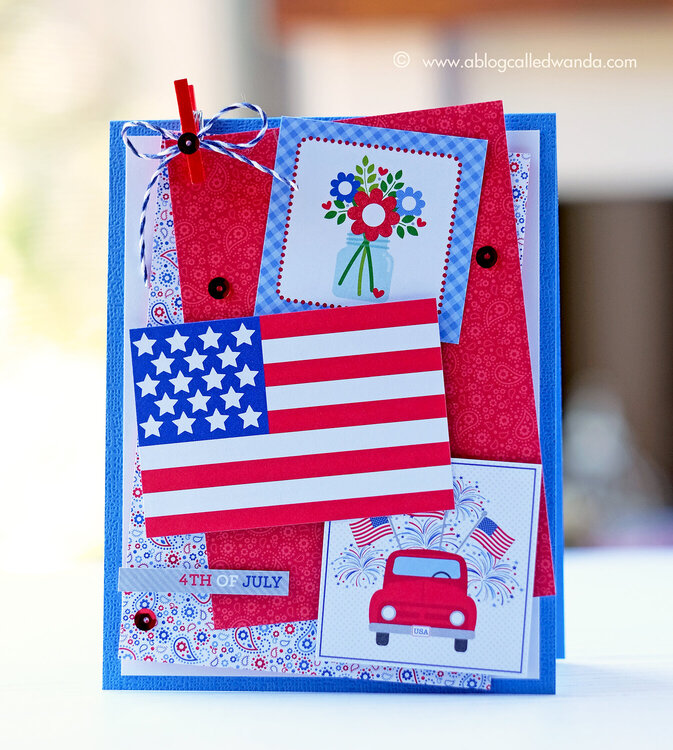 4th of July Card with Doodlebug Supplies!