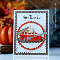 Thanksgiving Card with Spellbinders Pie Perfection!