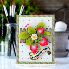 Sweet Vintage Strawberries Card