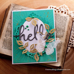 Happy Hello Butterfly Card