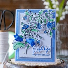 Pretty Blue Birthday Wishes!