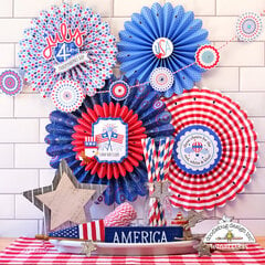 4th of July Paper Rosette Decorations!