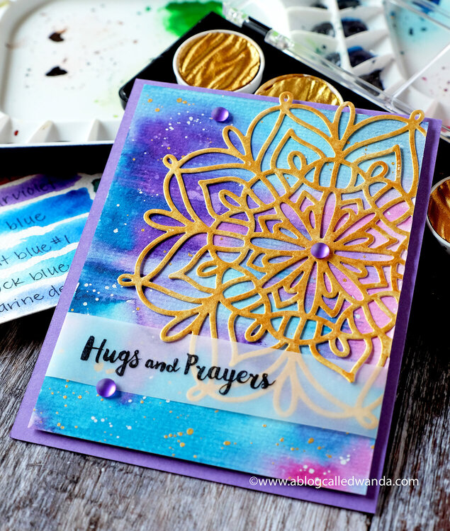 Hugs and Prayers Watercolor Card