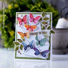 Rainbow Butterflies Card