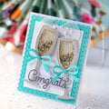 Congrats - Wedding Champagne Shaker Card!