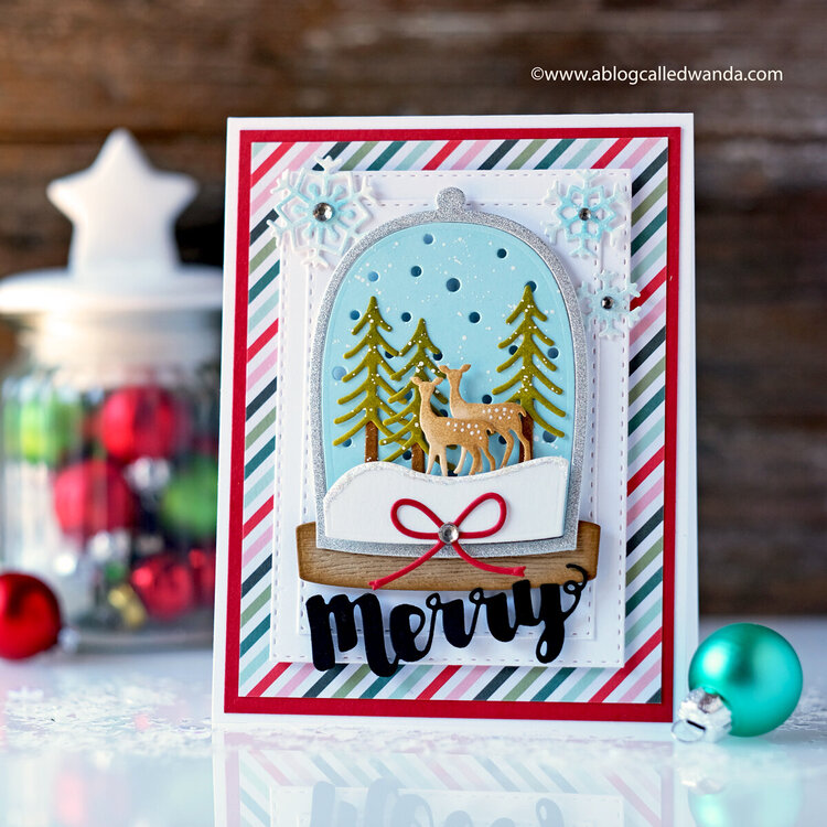 Merry Christmas Snowglobe Card!