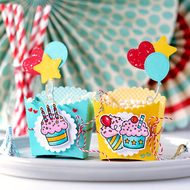 Birthday party favor treat boxes!