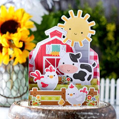 On the Farm Pop Up Card!