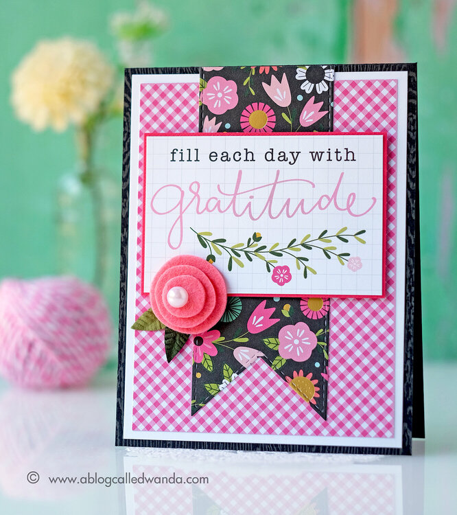 Gratitude Card with Pebbles Girl Squad Collection