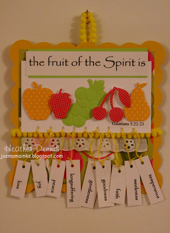 Fruits of the Spirit wall hanging