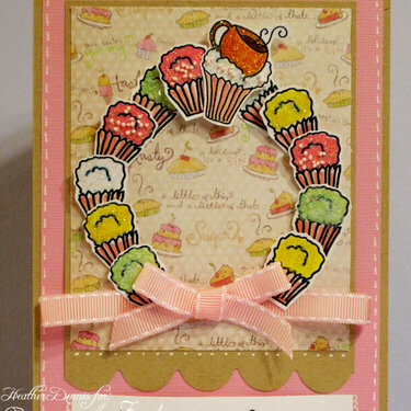 Cupcake and Coffee Wreath