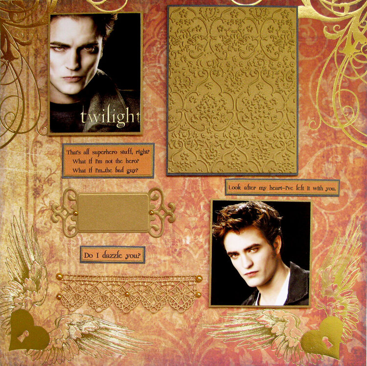 Twilight - Edward Cullen Pre-made layout