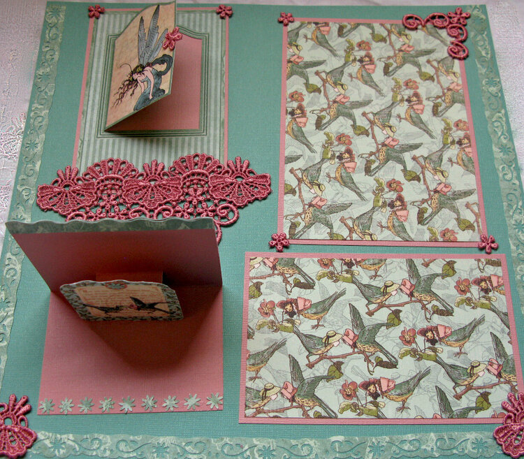 Once upon a springtime premade layout