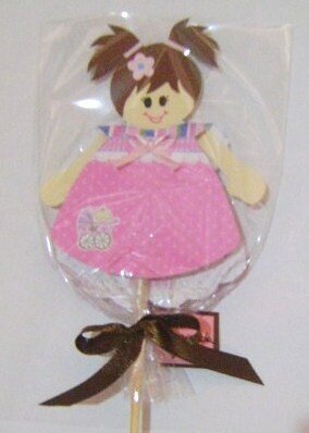 invitation doll with lollipop