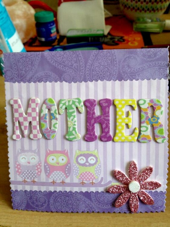 Mothers day pop up card for mother in law
