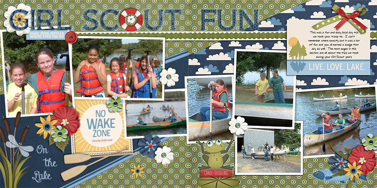 Girl Scout canoe trip