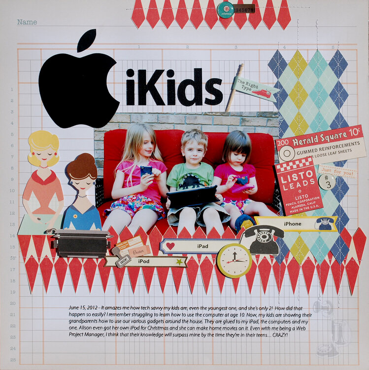 iKids *Scrapbooking From The inside Out July Kit*