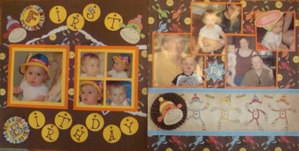 1st birthday 2pg layout