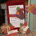 Card and place cards Thanksgiving 2013