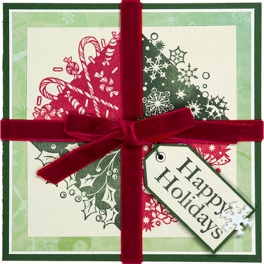 Happy Holidays Tag Card - by Jennifer Brown