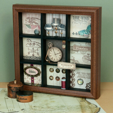 Moments in Time Shadowbox Designed By Arlene Lobach