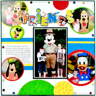 Disney Friends Layout by Karen Bulmahn