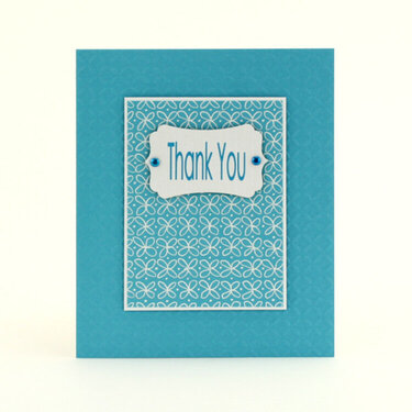 Easy Thank You Card - by Elizabeth Barboza